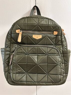 Twelve Little Quilted Green Backpack
